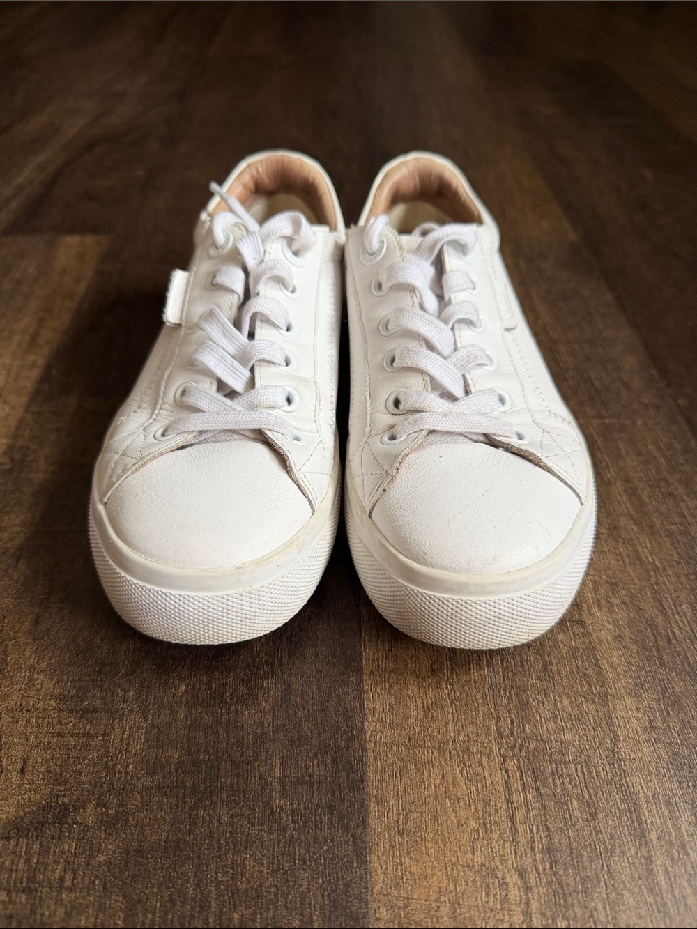 Taos Onward White Leather Sneakers - Picture 2 of 5